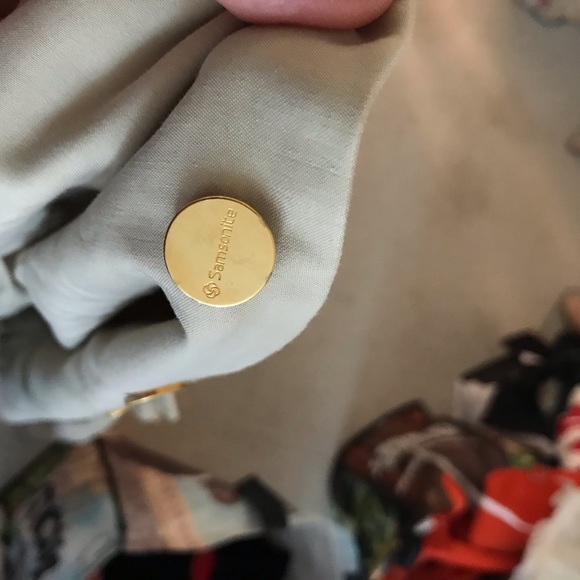 Samsonite dress authentic size US6 tan brass snap closure - Picture 8 of 9